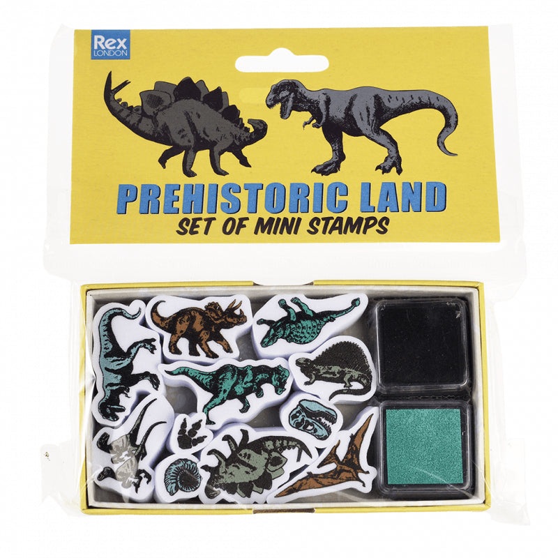 Rex Set of Mini Stamps - Prehistoric Land