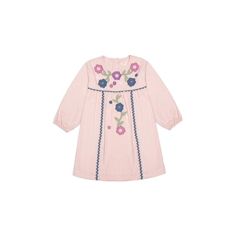 Louise Misha Dress Linoa - Mini Corduroy - Blush