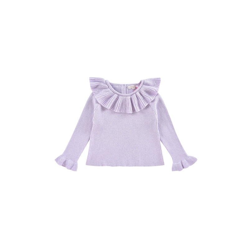 Louise Misha Jumper Ava - Cotton Cashmere - Parme