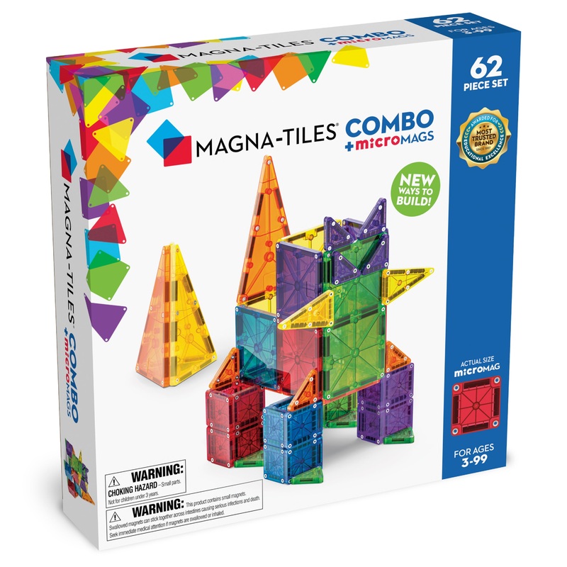 MAGNA-TILES Combo + Micromags 62pc Set