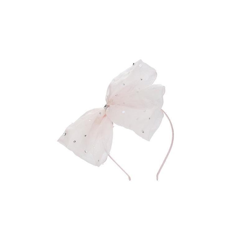 Tutu du Monde Crystal Bow Headband Pink Cloud