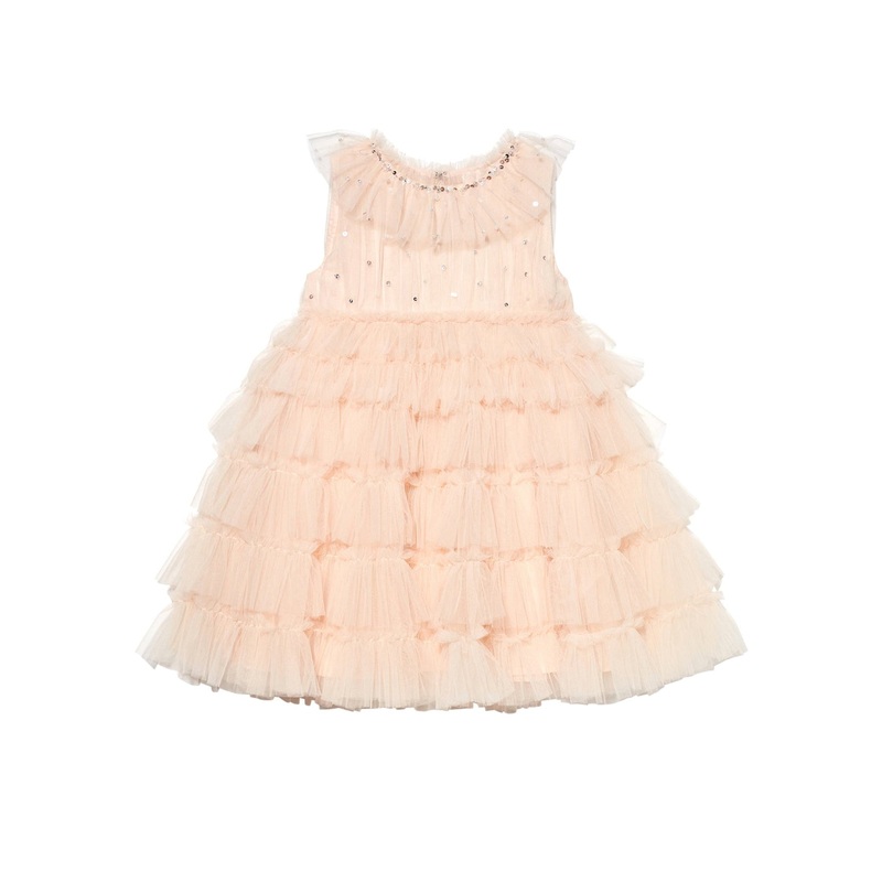 Tutu du Monde Mural Tulle Dress Pale Coral