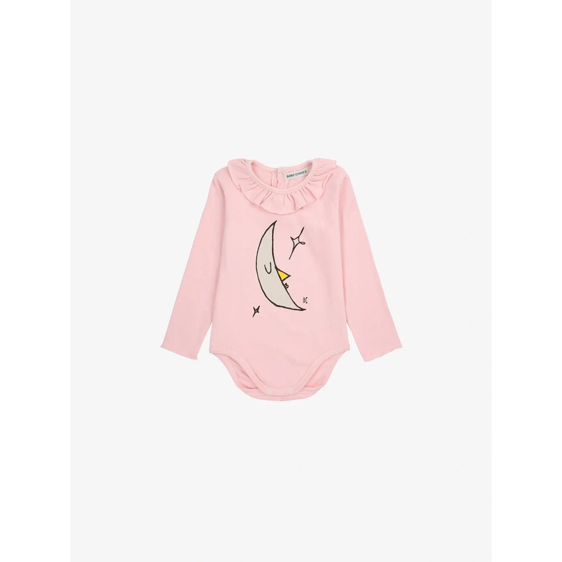 Bobo Choses Baby Beneath The Moon Ruffle Body - Light Pink