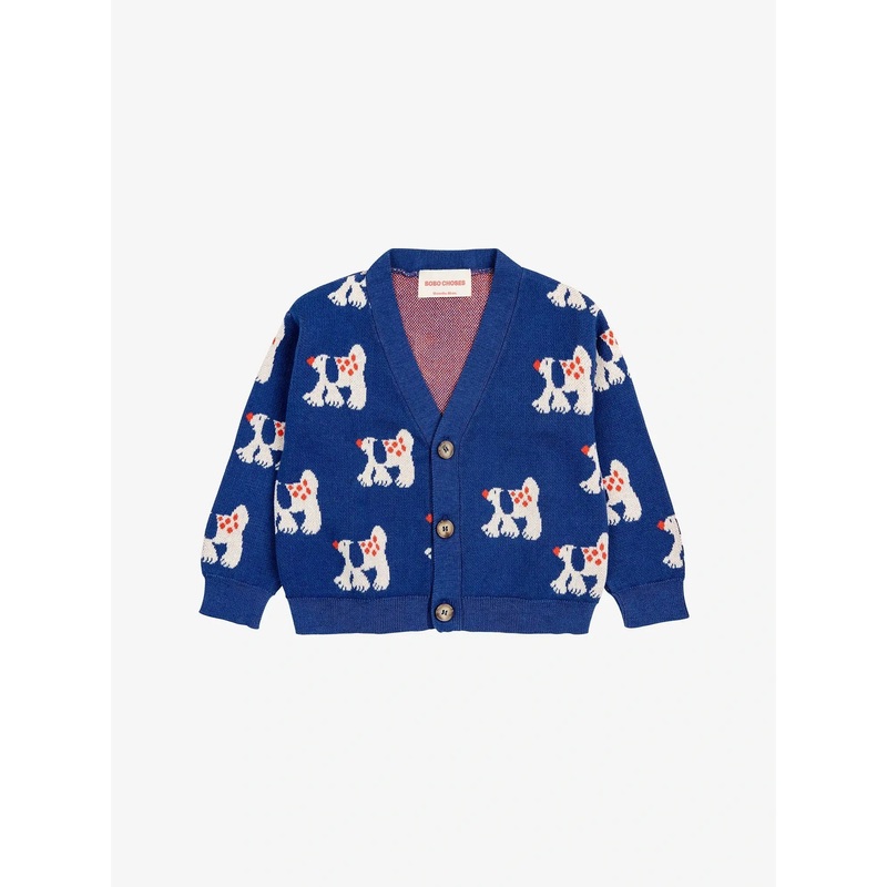 Bobo Choses Baby Fairy Dog Cardigan - Navy Blue