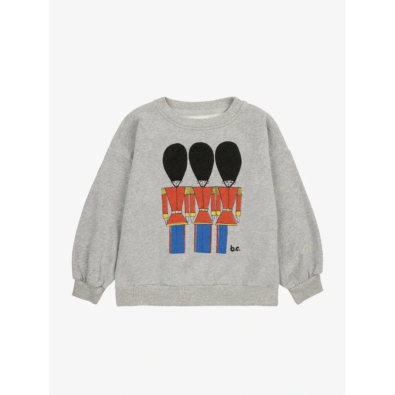 Bobo Choses Little Tin Soldiers Sweatshirt - Light Heather Grey