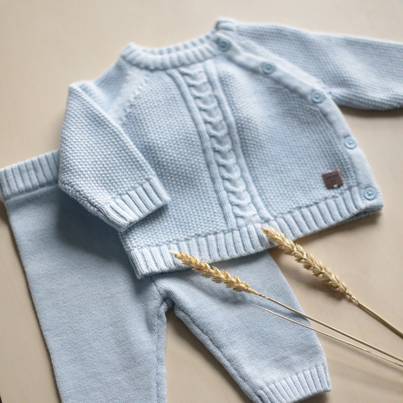 Carrement Beau Undershirt+Trousers Set - Pale Blue