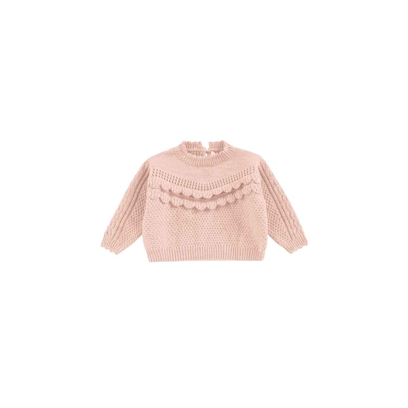 Louise Misha Jumper Ionnisa - Acrylic/Alpaca Blend Knitting - Blush