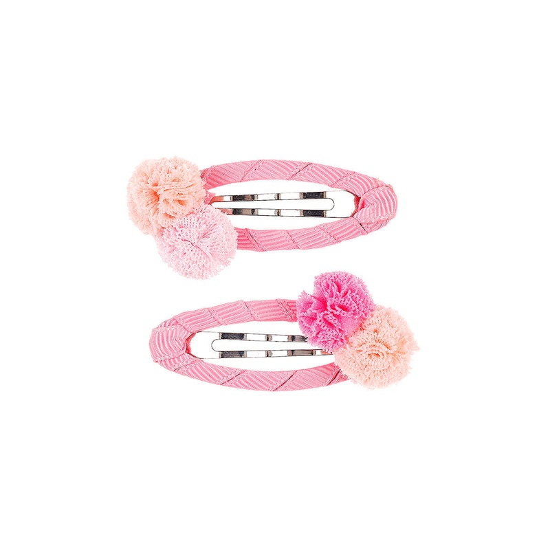 Souza Hair Clips Adele L. Pink (2 Pcs/Card, 1 Card)