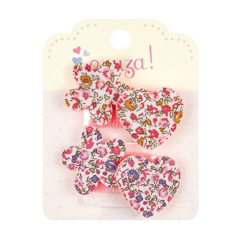 Souza Hair Elastics Livana Flowers (4 Pcs/Card, 1