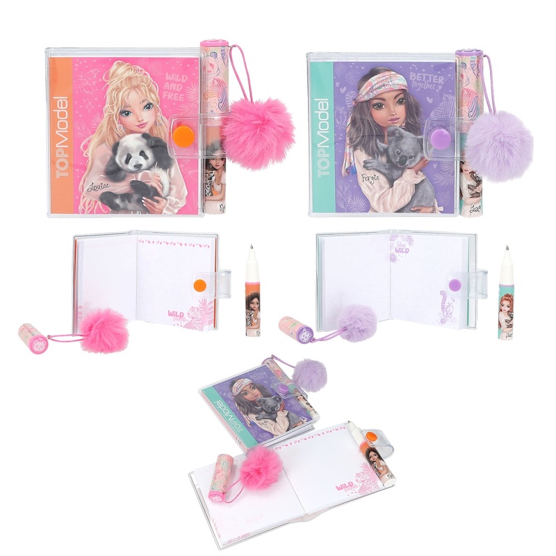 Depesche Topmodel Mini Notebook with Ballpen Wild (1pc)