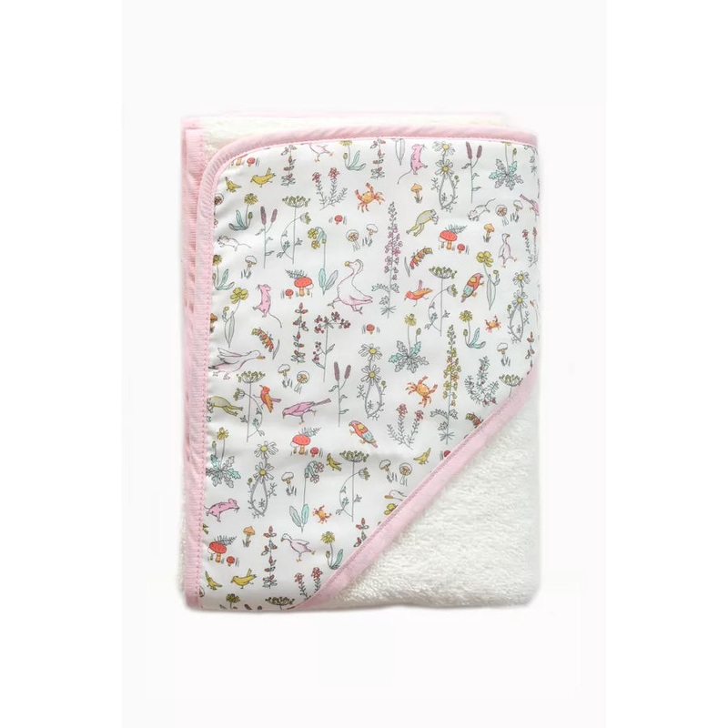 Barnabe aime le caf Bath Towel Cleste 79 x 79 cm