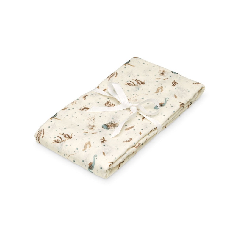 Cam Cam Copenhagen Swaddle - GOTS - Sea Garden