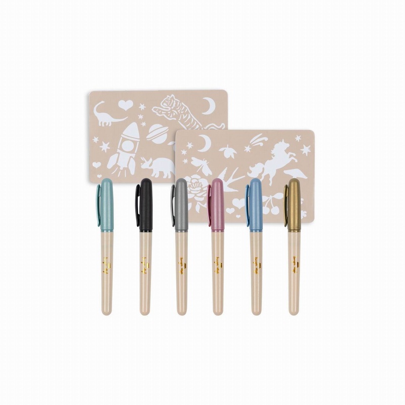 Konges Sljd Tattoo Pen Set-Multi