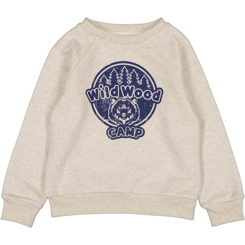 Louis Louise Cotton Fleece Camp Sweat James - Marled Grey