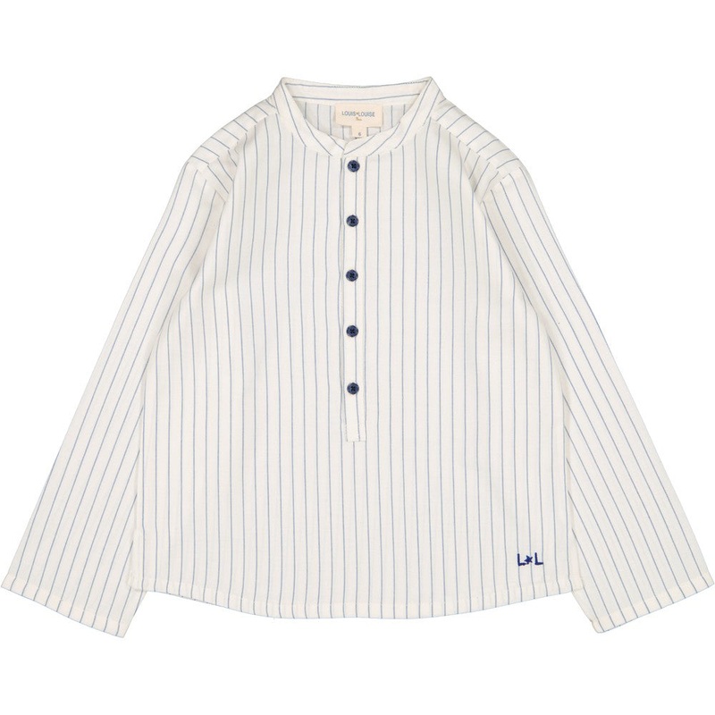 Louis Louise Grand Pre Twill Stripe Shirt - Off White