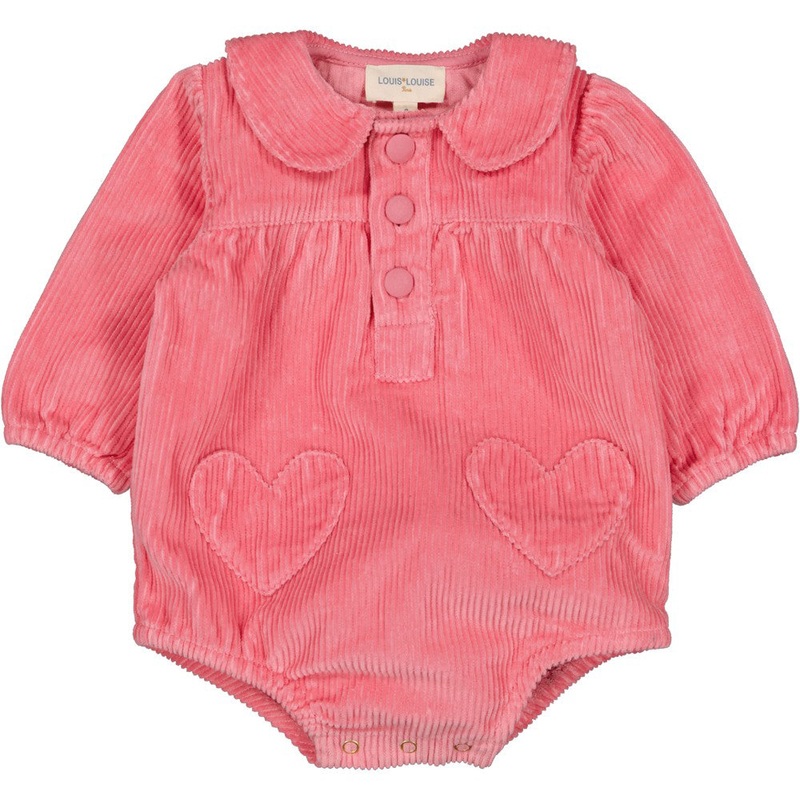 Louis Louise Margari Corduroy Overall - Bubble Gum