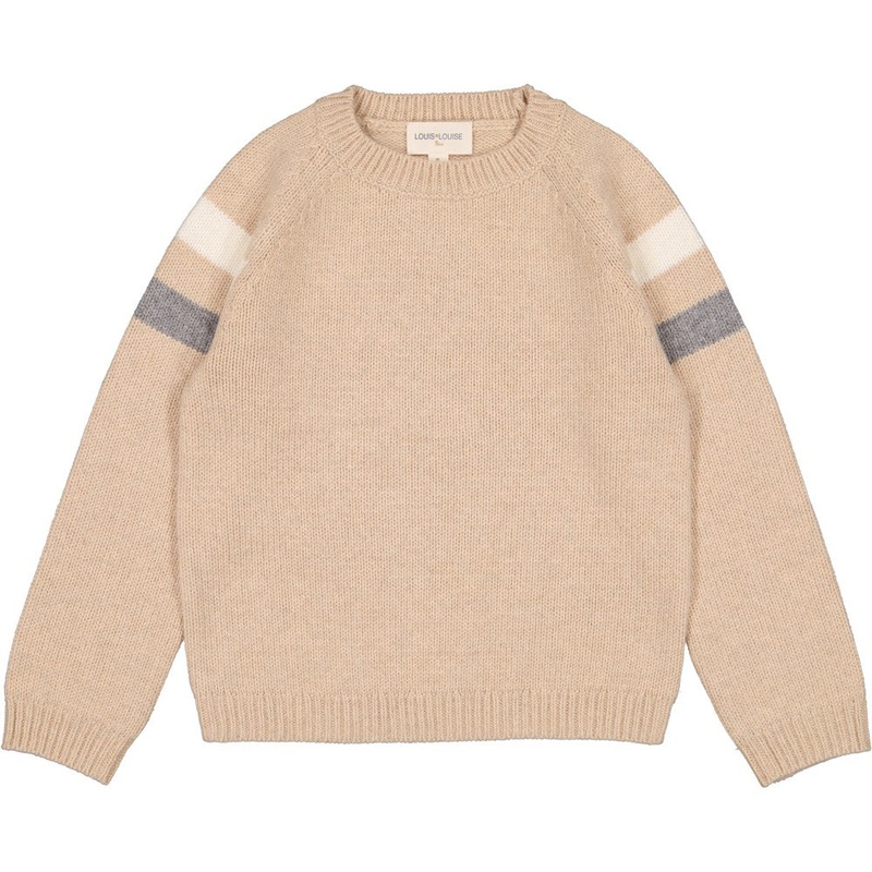 Louis Louise Robert Knitted Wool Blend Pull - Beige