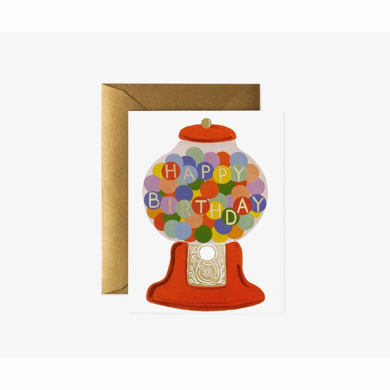 Rifle Paper Co Boxed Set of Gumball Birthday Card