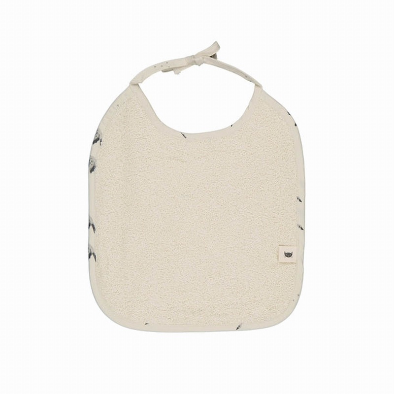 Rose in April Anna Printed Bib Natural Print Goose