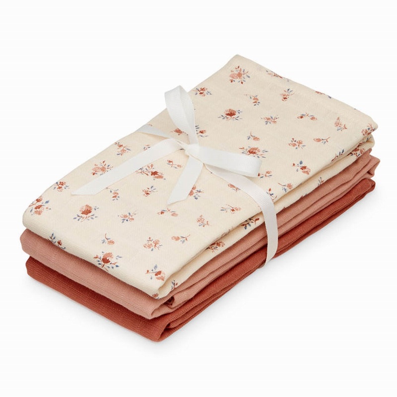 Cam Cam Copenhagen Muslin Cloth, 3-Pack  Gots Mix  Berries