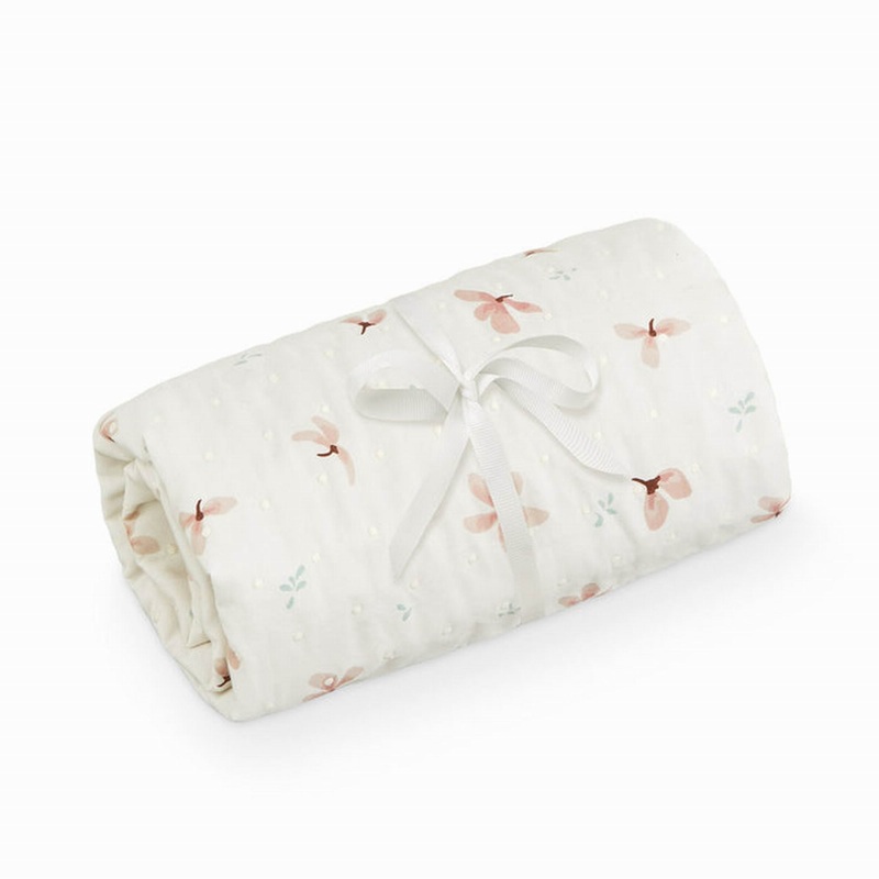 Cam Cam Copenhagen Newborn Blanket  Ocs Windflower Creme