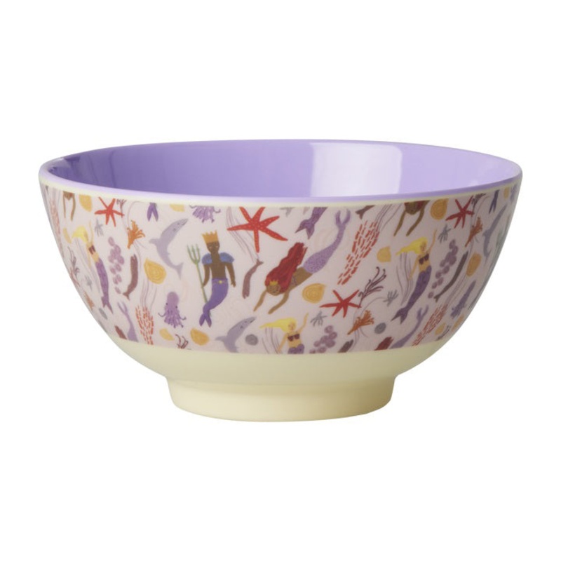 Rice DK Melamine Bowl with Mermaid Print - Medium - 700 ml