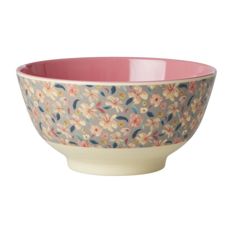 Rice DK Melamine Bowl with Small Sandy Flower Print - Medium - 700 ml