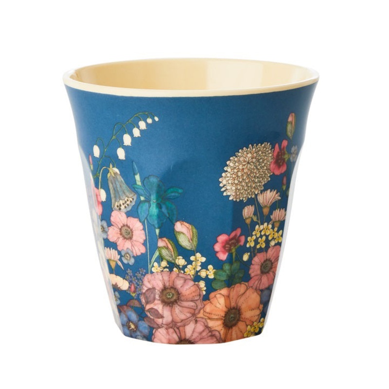 Rice DK Melamine Cup with Flower Collage Print - Medium - 250 ml