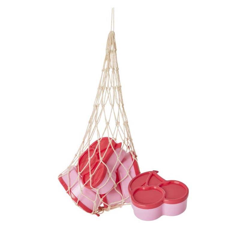 Rice DK Plastic Food Keepers in Cherry Shape - 4 pcs in a Net - Small