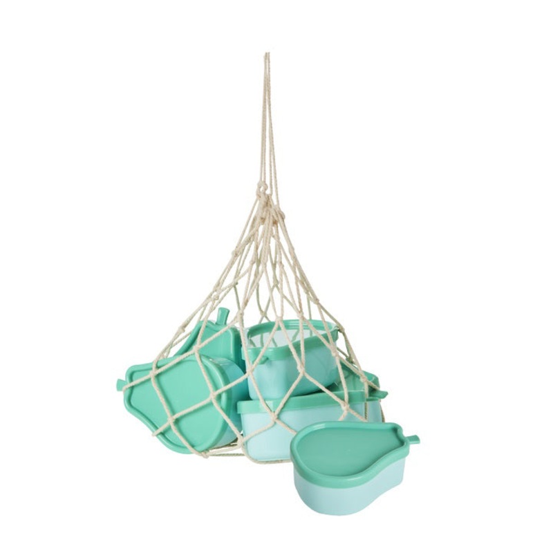 Rice DK Plastic Food Keepers in Pear Shape - 6 pcs in a Net - Small