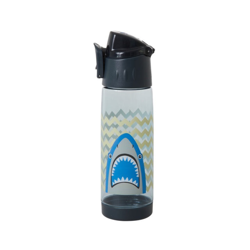 Rice DK Plastic Kids Drinking Bottle with Shark Print - 500 ml
