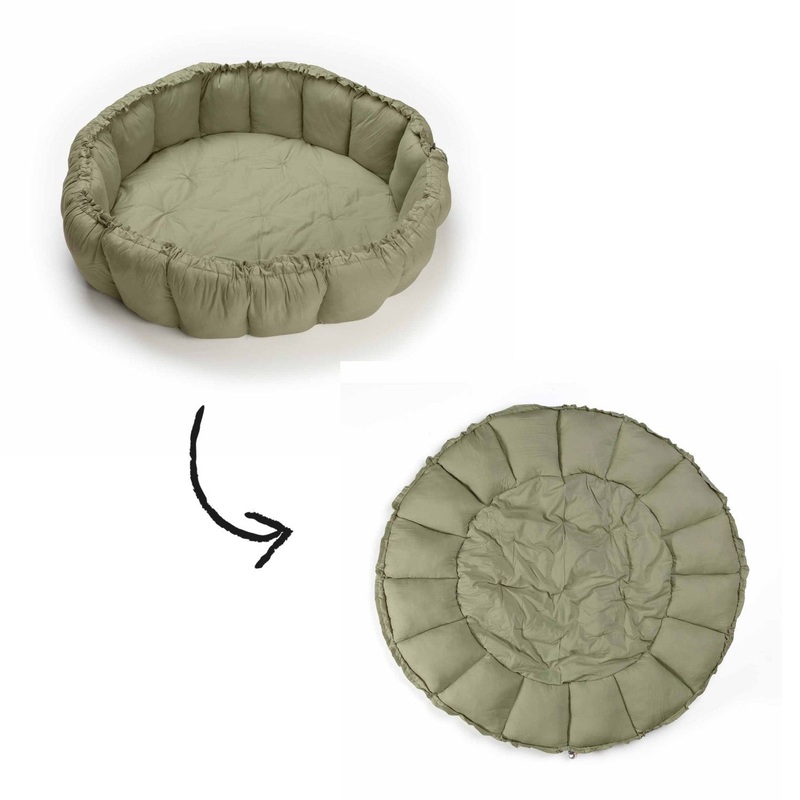 Play&Go Bloom Organic Baby Mat - Meadow Green - 130cm