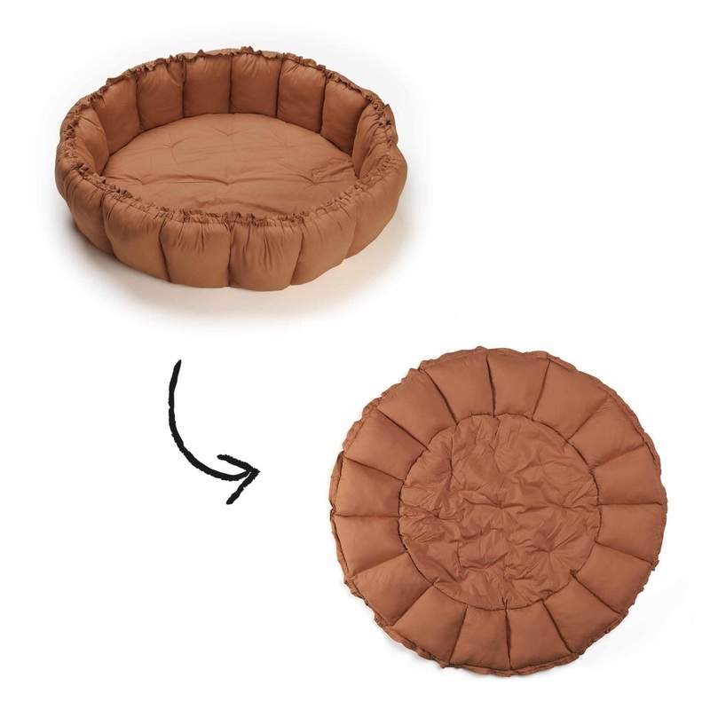 Play&Go Bloom Organic Baby Mat - Tawny Brown - 130cm