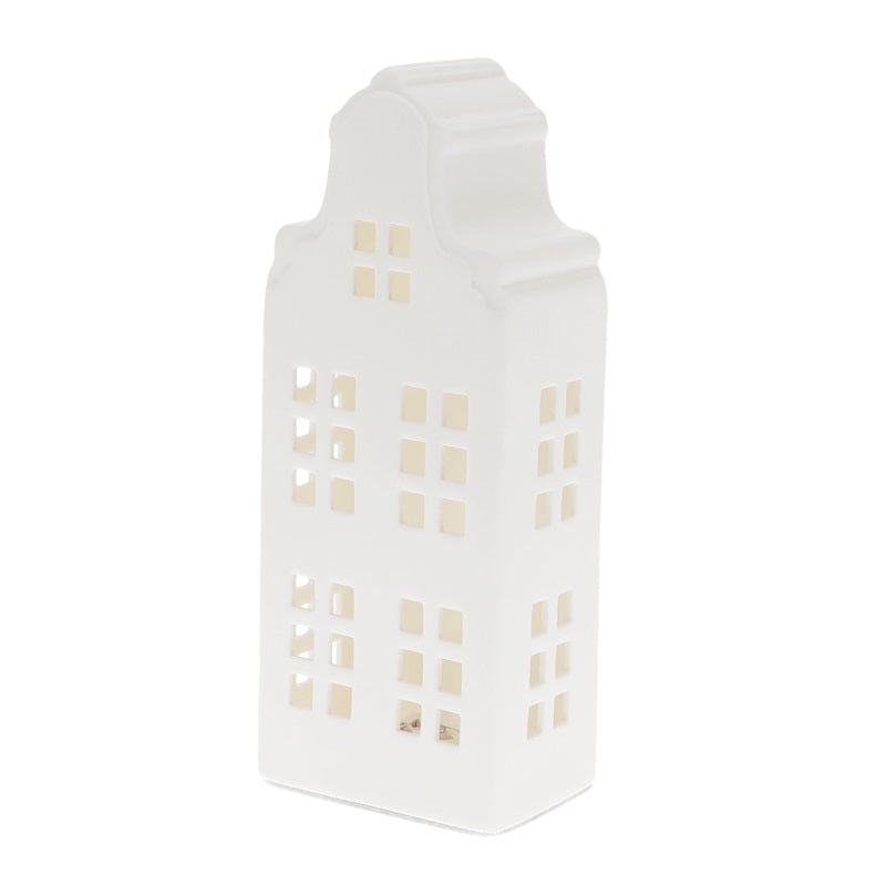 Rex Matt Ceramic LED Decoration - Large House