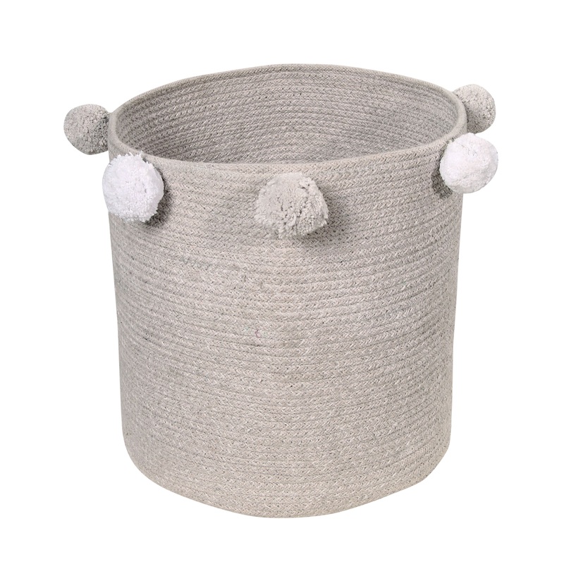 Lorena Canals Bubbly Grey Baby Basket