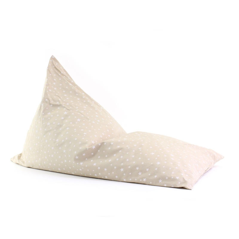 nobodinoz Beanbag Essaouira Sand White Stars