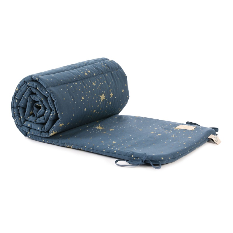 nobodinoz Cot Bumper Gold Stella/Night Blue