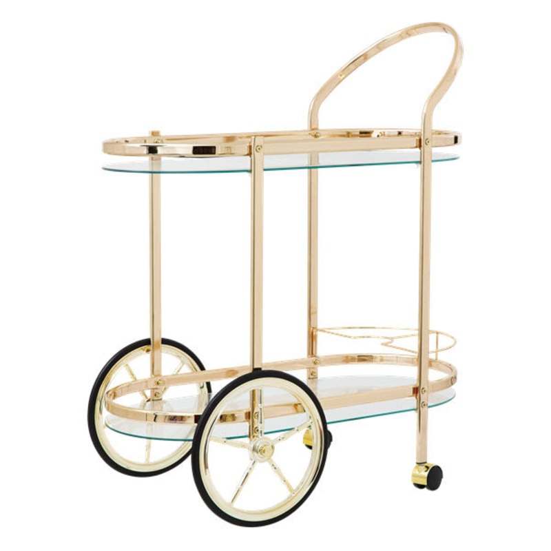 Rice DK Cocktail Cart Rose Gold