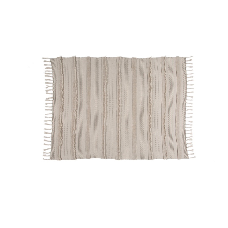 Lorena Canals Air Dune White Knitted Blanket