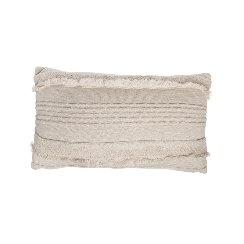 Lorena Canals Air Dune White Machine Washable Knitted Cushion (Online Exclusive)