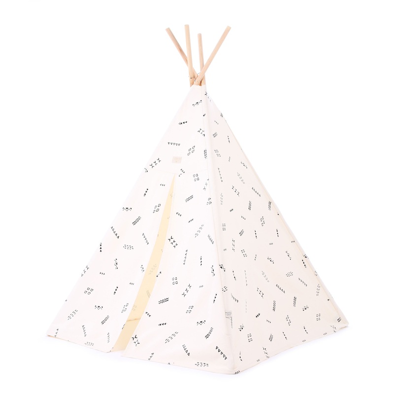 nobodinoz Teepee Black Secrets/Natural