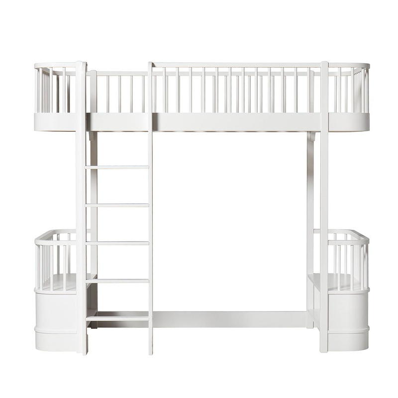 Oliver Furniture Wood Loft Bed Ladder Front White (Pre-Order; Est. Delivery in 6-10 Weeks)