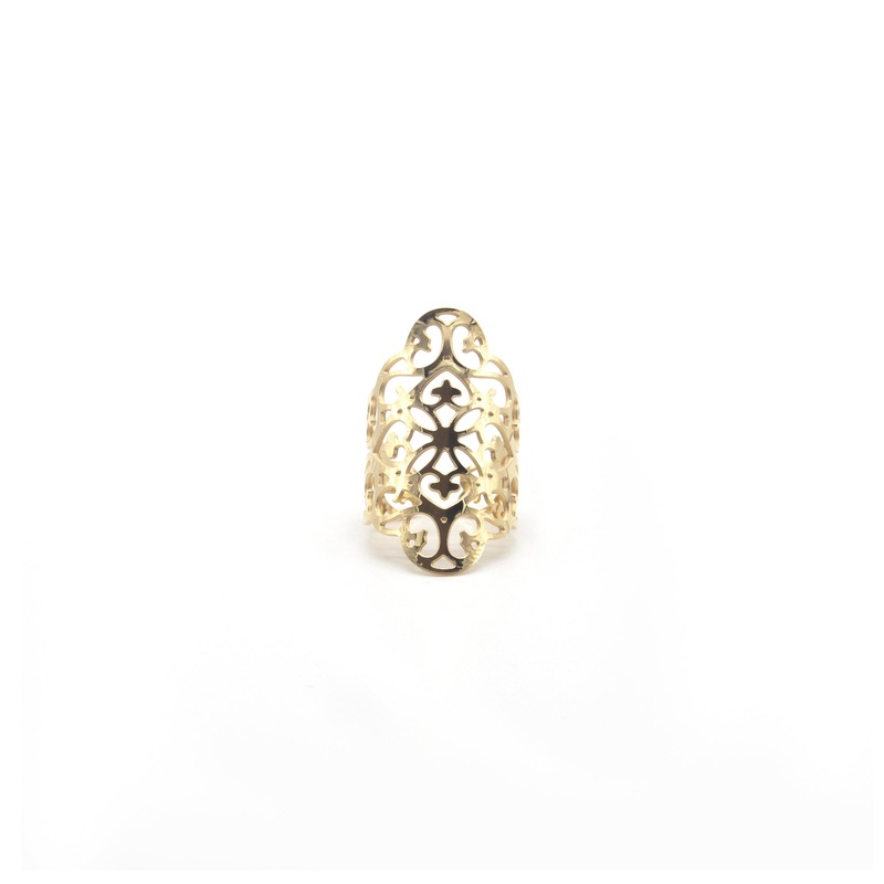 Zag Bijoux Ring SR1454 Heart And Star Gold