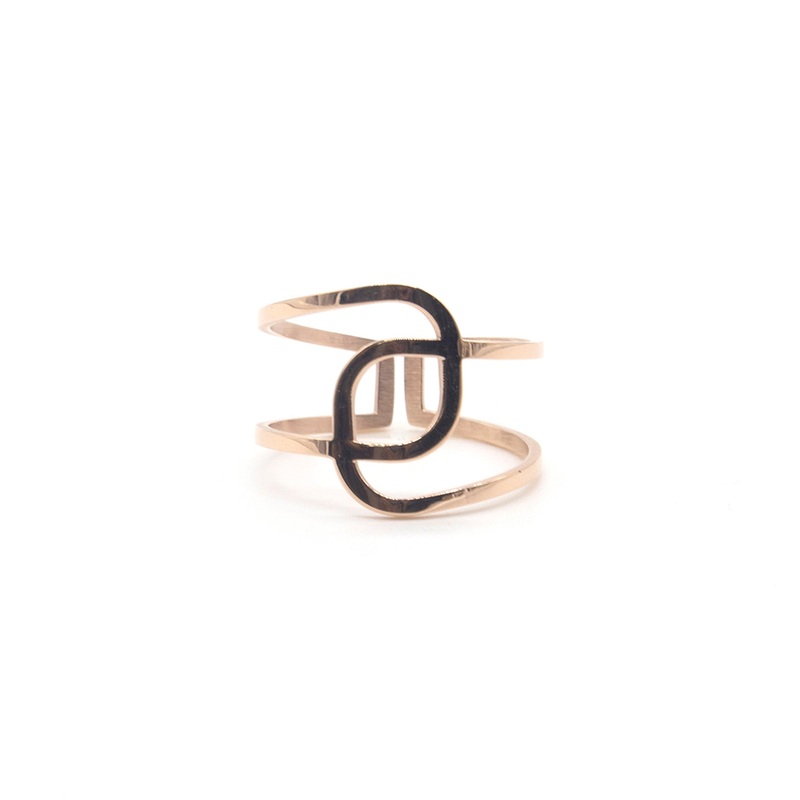 Zag Bijoux Ring SR3420 Overlap Rose Gold