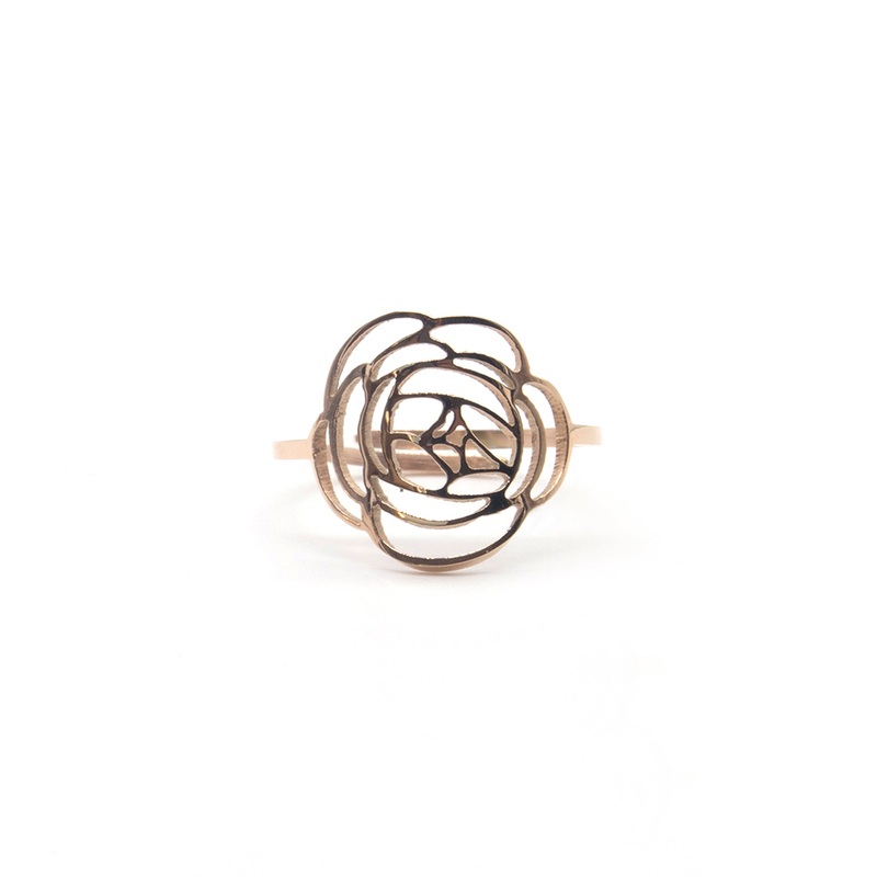 Zag Bijoux Ring SRR0048 Flower Rose Gold