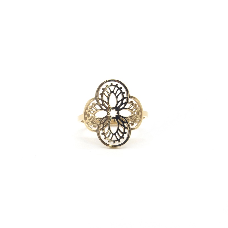 Zag Bijoux Ring SRR1007 Flower Gold