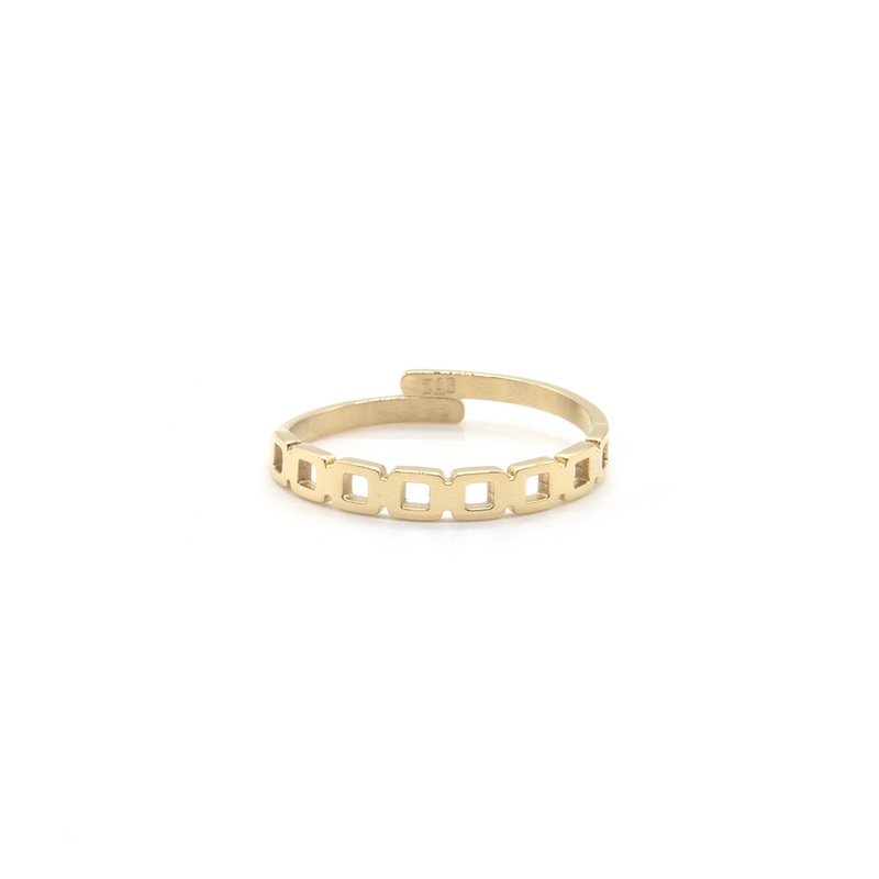 Zag Bijoux Ring SRR5089 Holes Gold