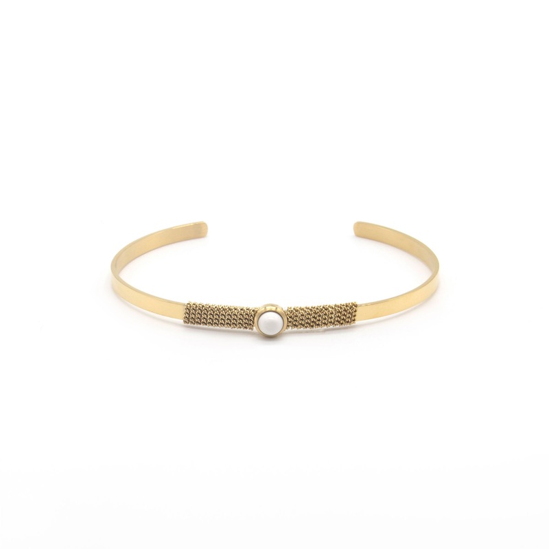 Zag Bijoux Bracelet SBJ5032 White Stone Gold