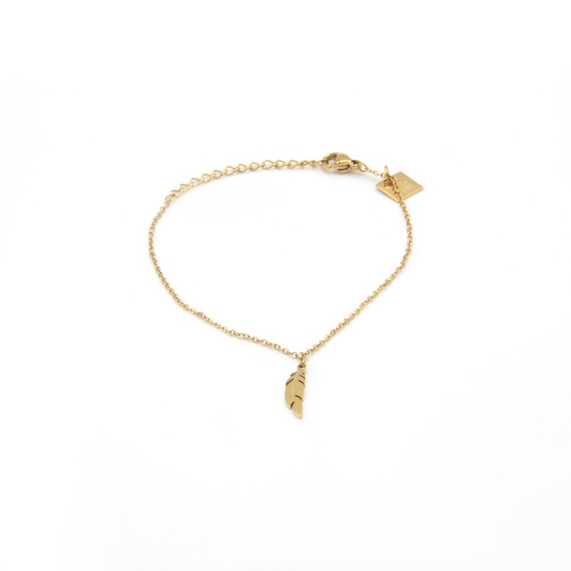 Zag Bijoux Bracelet SBS1666 Square-Feather Gold