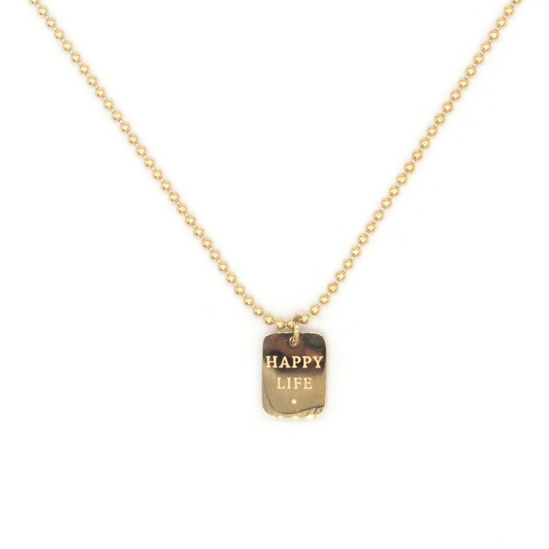 Zag Bijoux Necklace SNS4106 Yes I Can Gold Uni